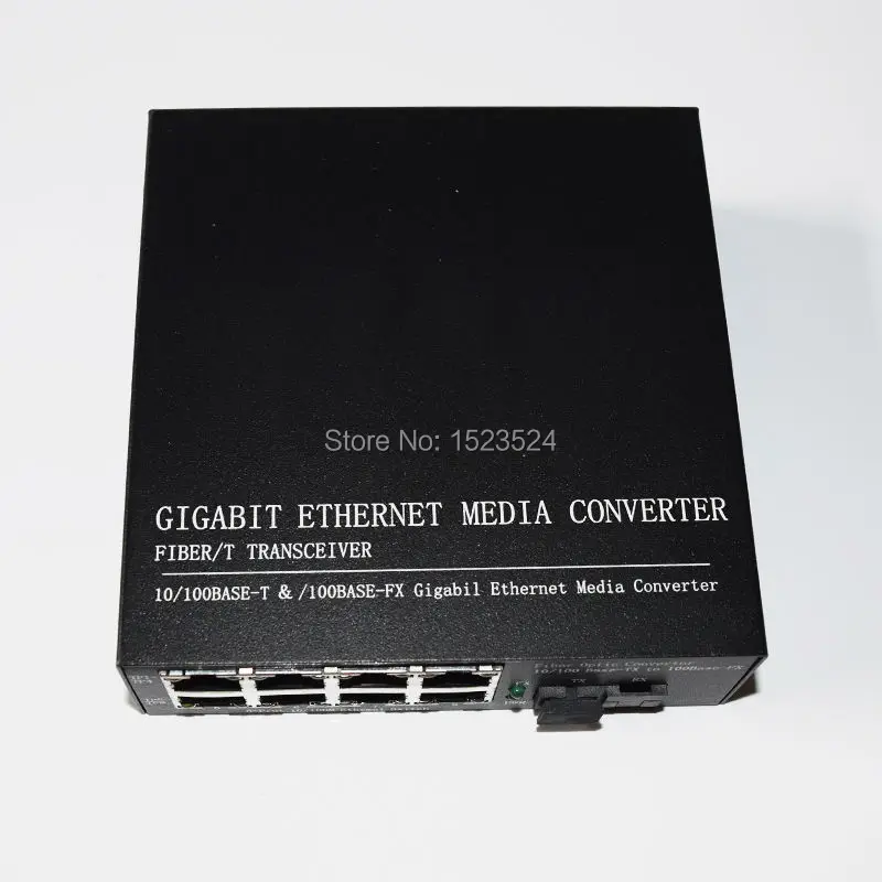 2 шт. 1 пара 10/100 м 8 RJ45 SC одномодовый волоконно оптический медиаконвертер 25 км для HD