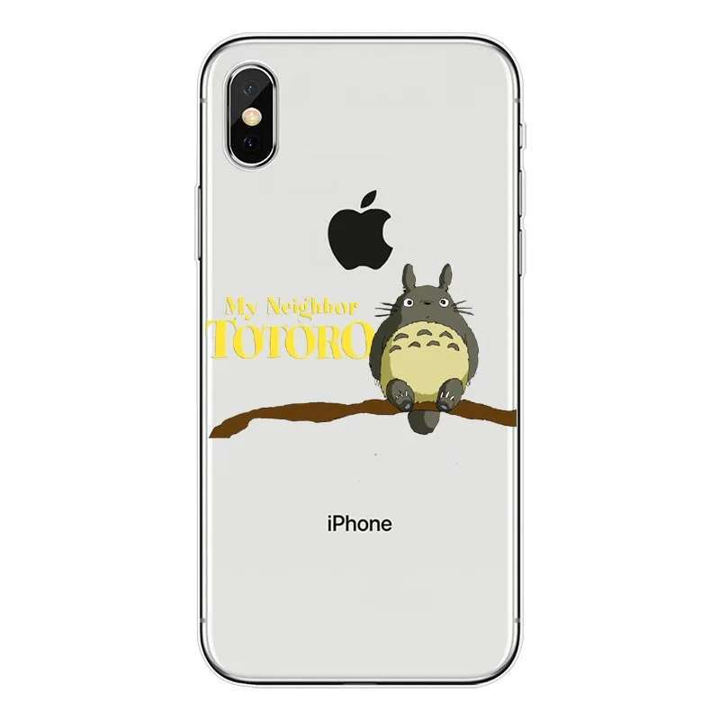 TPU Атлантическая пеламида Тоторо Аниме Ghibli Миядзаки в Viagem de Тихиро Kaonashi Мягкий ТПУ Caso de телефоны Claro для iPhone 7 8 Plus 6 5 Max/4 - Цвет: TPU