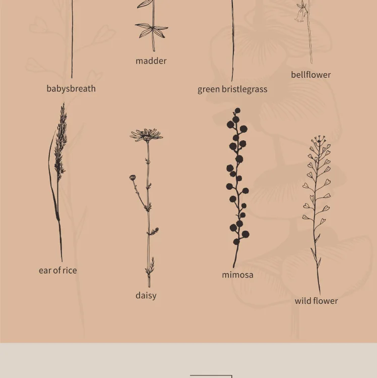 Ретро Mimosa/eugene leaf/папоротник/bellflower/daisy/wild flower/сосновая ветка Дерево Печать завод дерево и резиновое уплотнение бревна резиновый штамп