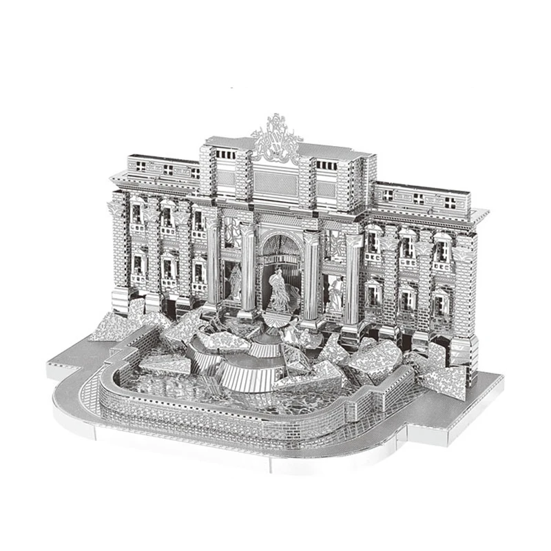 Fontana di Trevi 3D металлические Пазлы Модель наборы лазерная резка сборка головоломки подарки для взрослых игрушки знаменитые римские строительные головоломки домашний декор