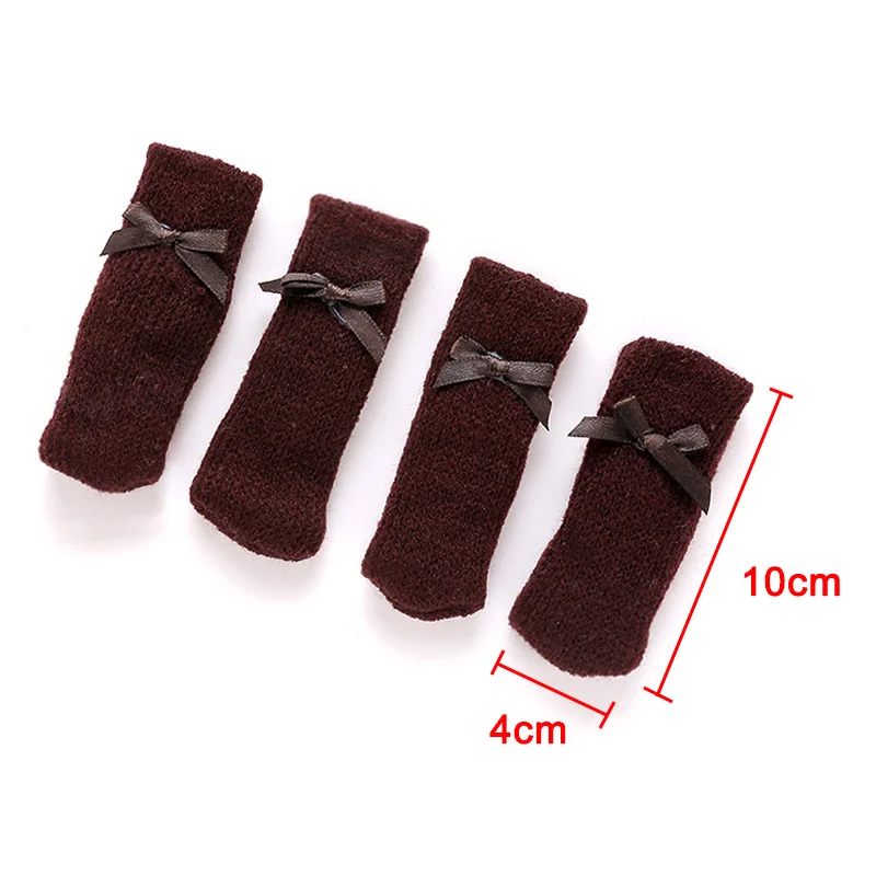 4 шт. вязанный стол стул ноги крышка рукава носки пол протектор дома столовой