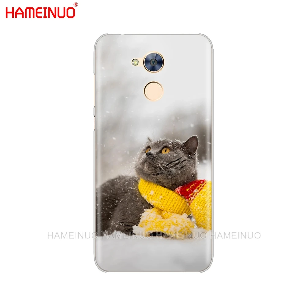 HAMEINUO милый кот собака медведь олень снег сцена животные в зимний чехол для телефона huawei Honor 10 V10 4A 5A 6A 7A 6C 6X7X8 9 LITE - Цвет: 43261