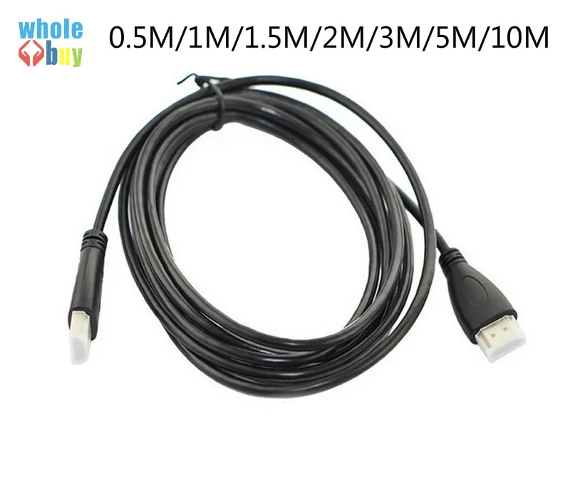 0 5 м/1 м/2 м/3 м/5 м/10 м HDMI кабель штекер 1 4 HD 1080P 3D для компьютерных кабелей 300