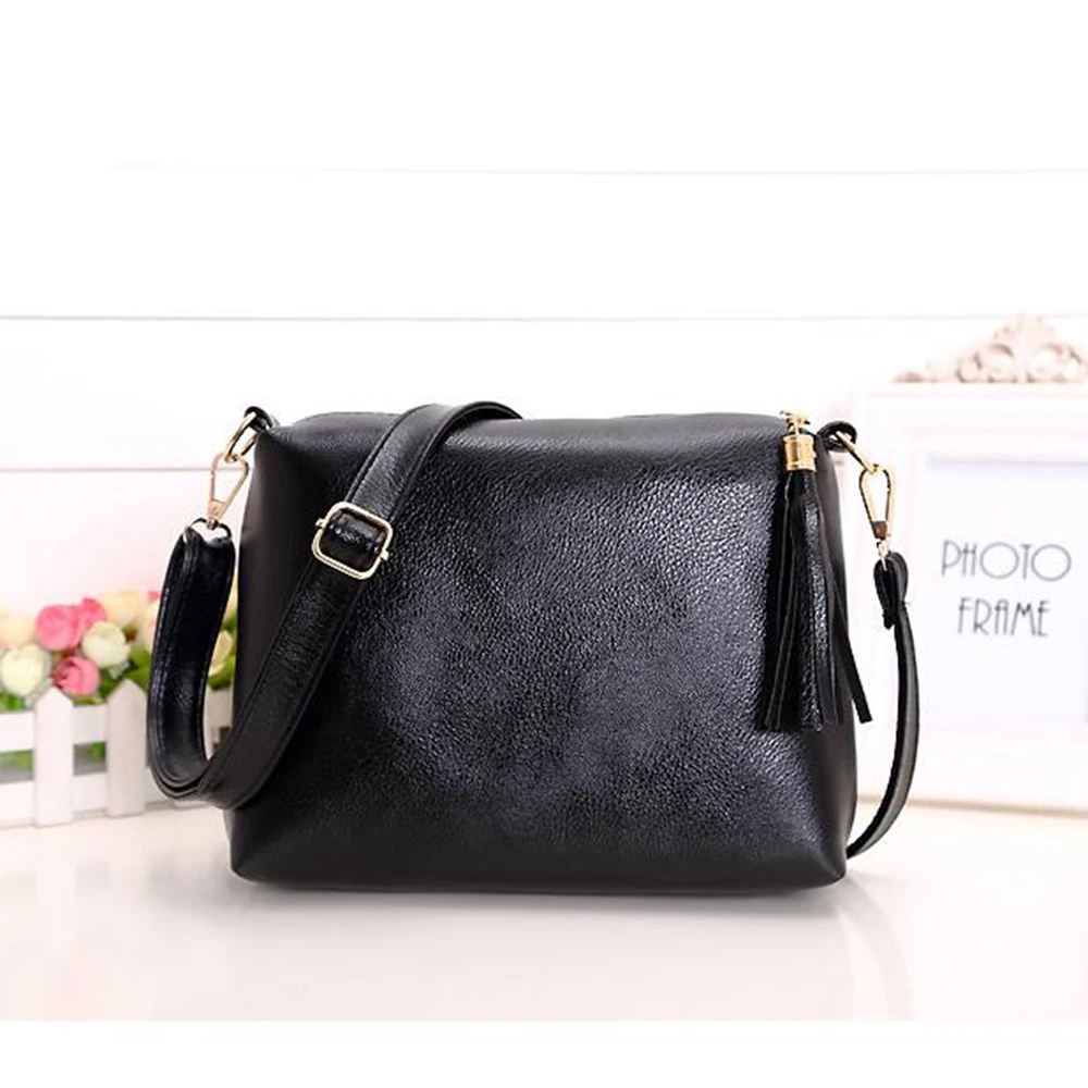 ELVASEK новые женские сумки на плечо кожаные одно с кисточками Bolsas | Багаж и