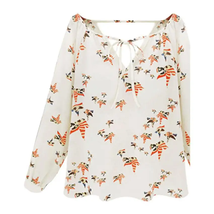 Женская шифоновая блузка без рукавов Повседневная Свободная с цветочным принтом