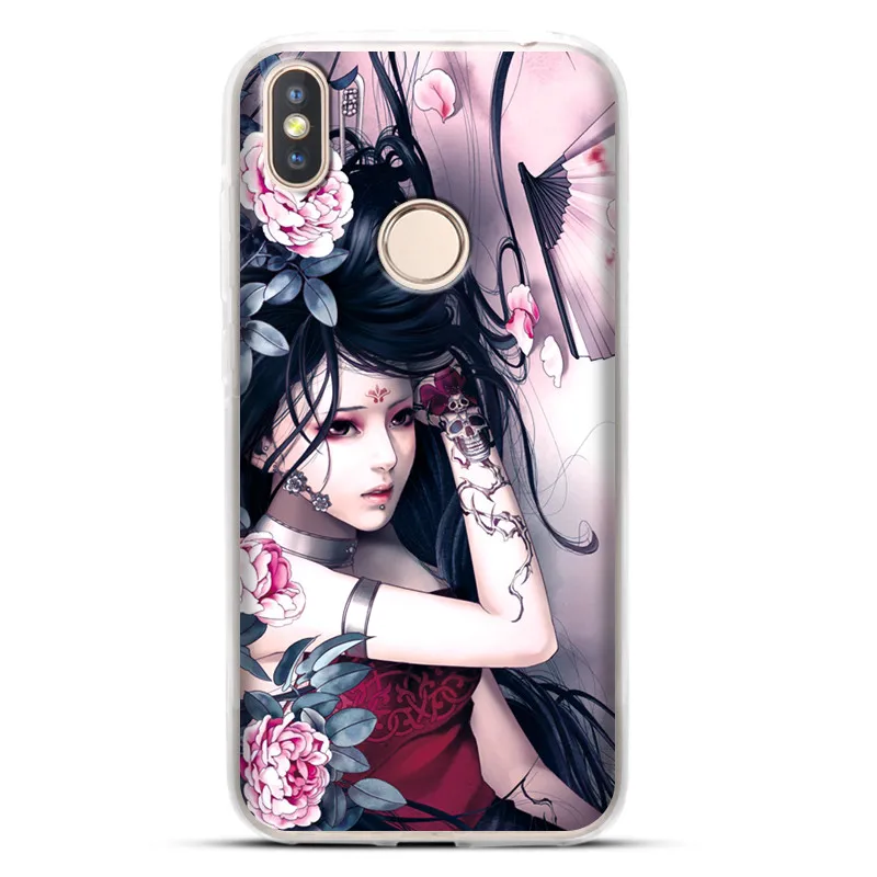 6 19 "Роскошный чехол из ТПУ и силикона Для DOOGEE BL5500 Lite мультяшный Принт мягкий для
