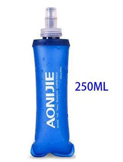 250ML AONIJIE 350 600 мл спортивная сумка для воды для бега, складная термополиуретановая мягкая колба для воды с длинной соломенной велосипедной сумкой - Цвет: 250ML