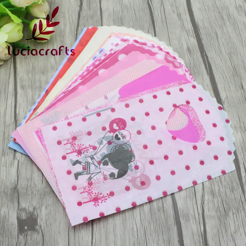 Распродажа! Lucia craft 25 шт./лот мини пластиковые подарочные пакеты с случайным