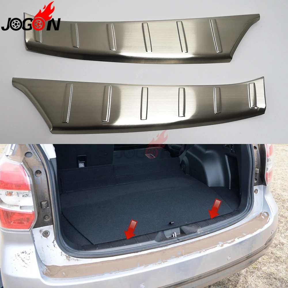 Для Subaru Forester 2013- автомобильный Стайлинг внутренняя задняя дверь багажника Накладка багажника задний бампер Защитная Накладка