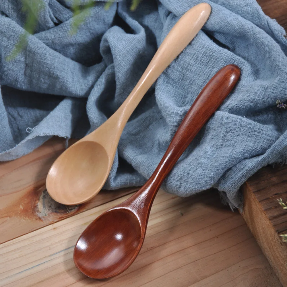 Деревянная ложка вилка Бамбуковая кухонная утварь для приготовления пищи