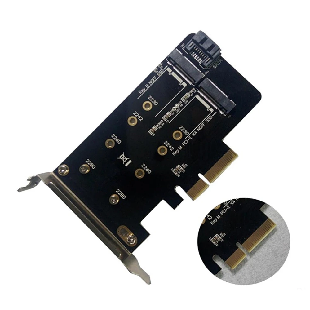 Адаптер M.2 для установки на карты NVME PCIE SSD PCI E адаптер Express X4 M ключ 2230 2280 M2 SSD|Корпус