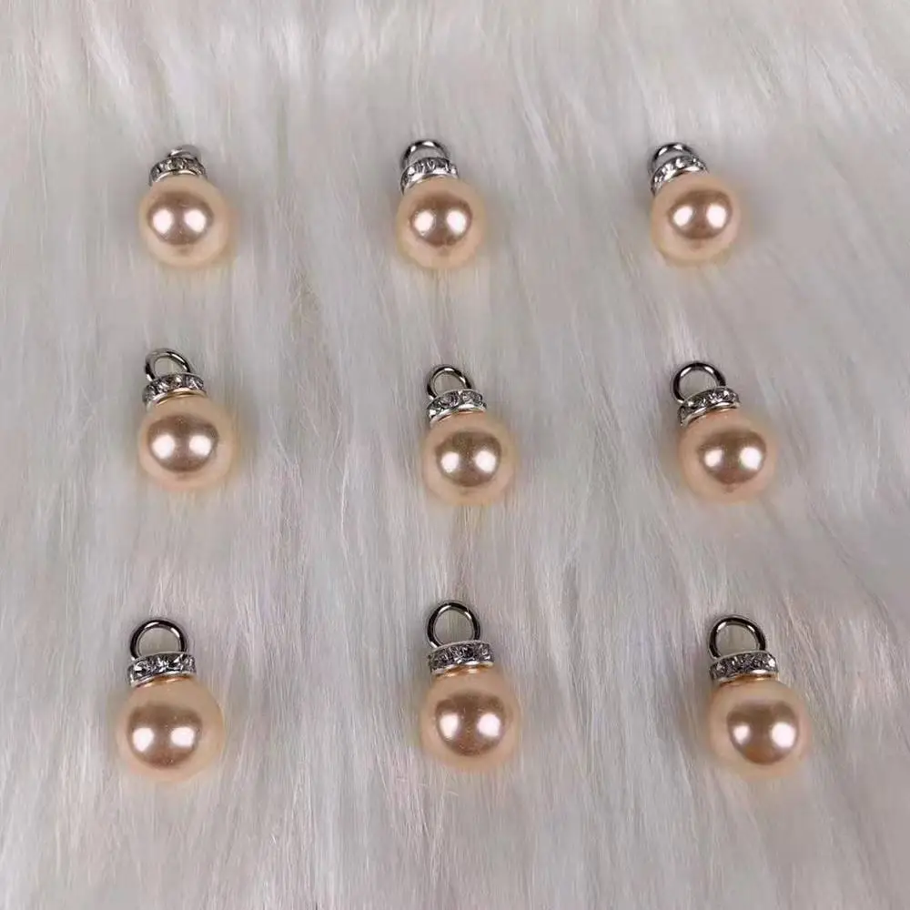 Шампанское Искусственный жемчуг цвет сосновая бусина DIY серьги ручной работы без отверстий и бусин ABS пена клейкие аксессуары в виде мишки - Цвет: Шампанское
