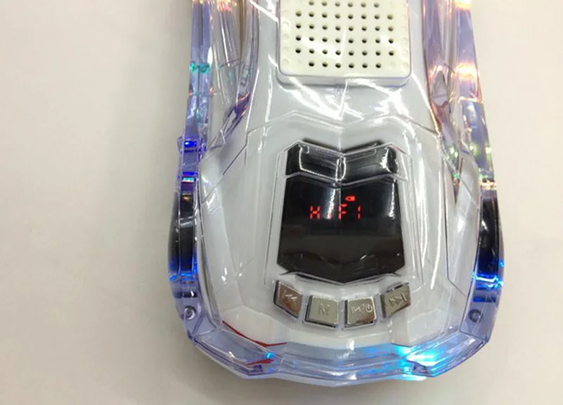 Портативный светодиодный мини-динамик в форме автомобиля, Bluetooth, fm-радио, USB, TF карта, музыкальный плеер, подарки для детей, высокое качество, Soundbox