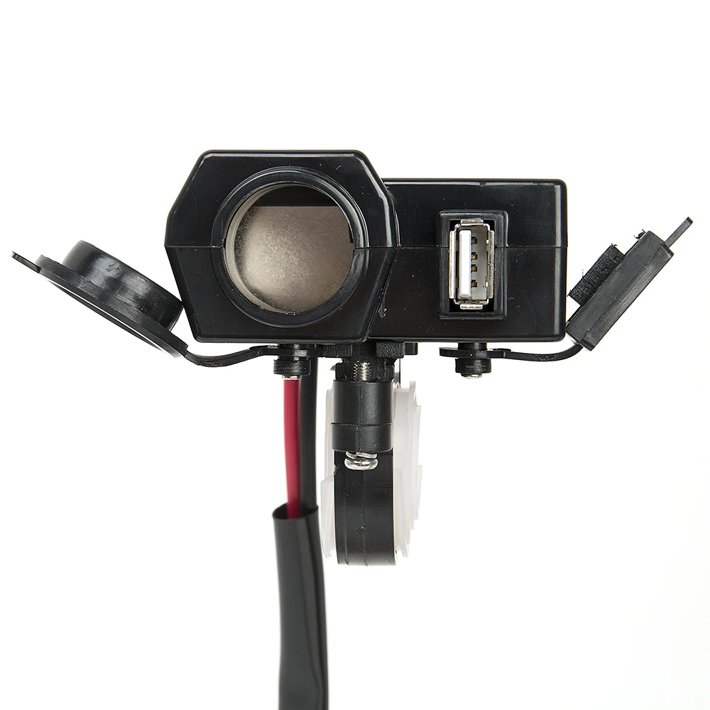 Водонепроницаемый USB адаптер на руль мотоцикла скутера прикуривателя 12