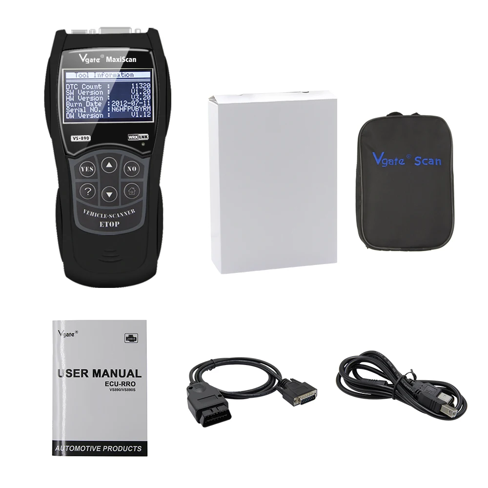 Vgate VS890 сканер Maxiscan диагностический инструмент obd2 сканер автомобильный диагностический код считыватель совместимый с SAE j1989 лучше ELM327 V1.5