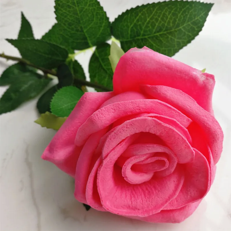 Искусственные цветы: роскошные розы. Размер 45 см - Цвет: 60cm rose red