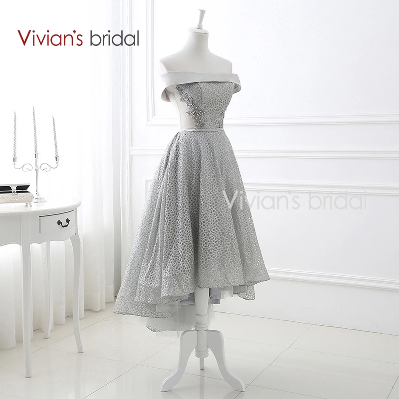 Vivian's Bridal спереди короткое длинное сзади платье для выпускного вечера Вечернее