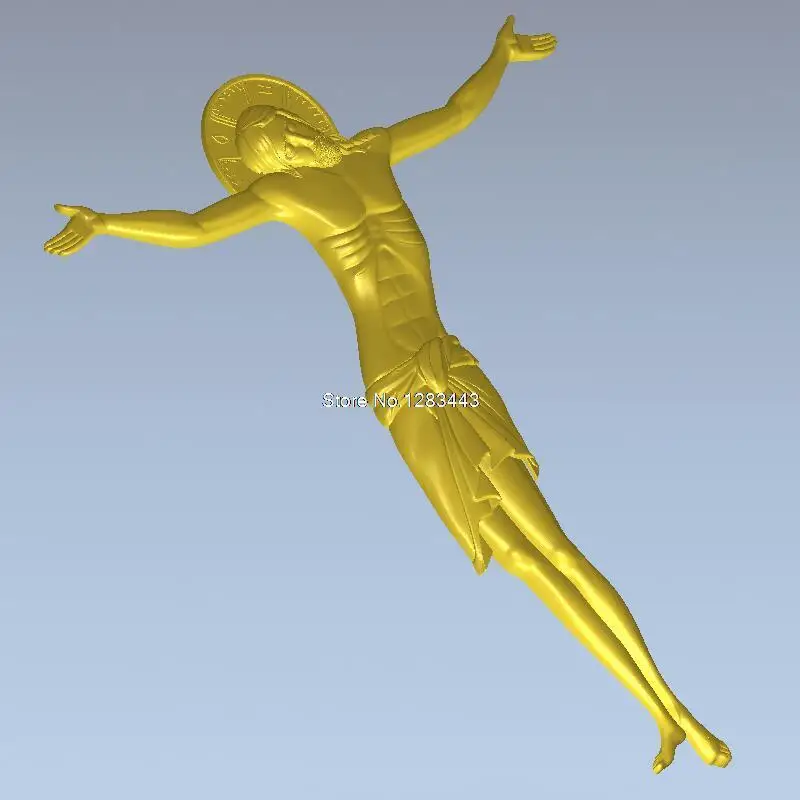 Высокое качество 3d модель рельеф для ЧПУ или 3D принтеров в STL файле Jesus_11|3d model relief|3d
