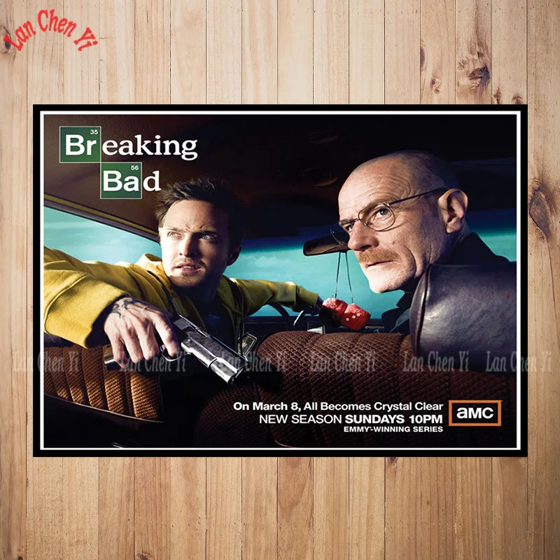 Зеленый Breaking Bad бумага с покрытием Плакат Бар Кафе Винтаж Высокое качество печати рисунок ядро декоративная живопись - Цвет: Зеленый
