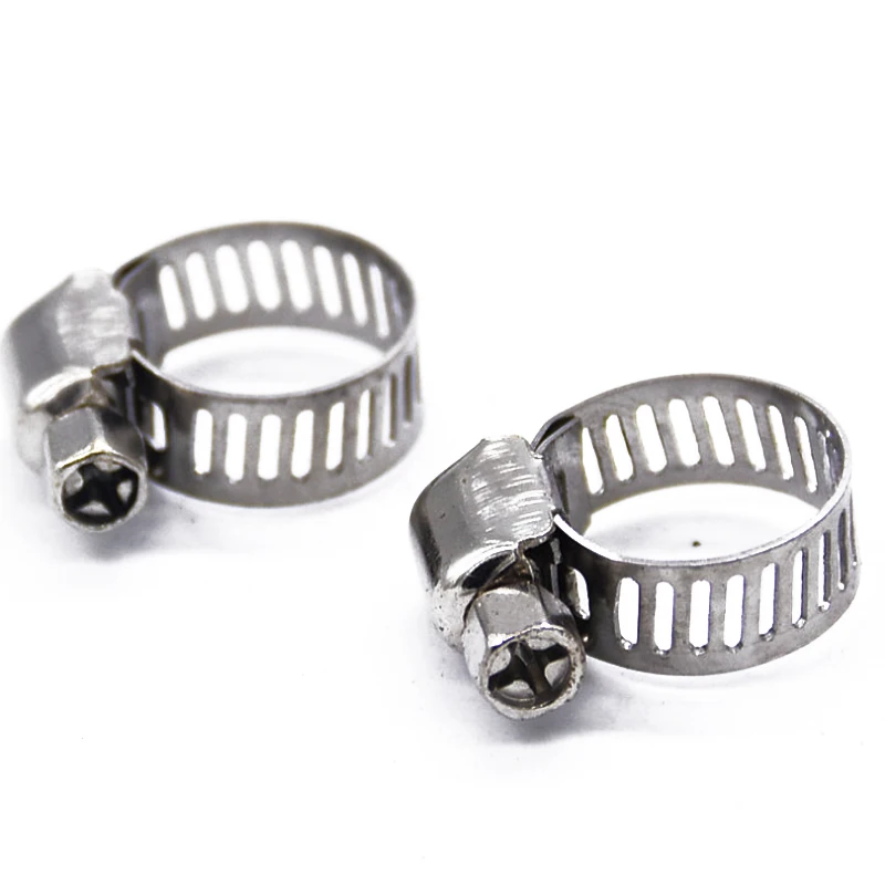 10 шт. Регулируемый приводной шланг из нержавеющей стали зажим топливной линии