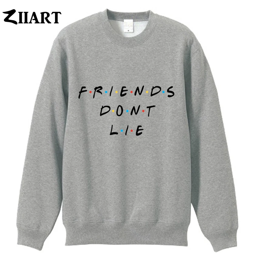 Толстовка с надписью FRIENDS Don't LIE свитер для мальчиков мужские толстовки одежда