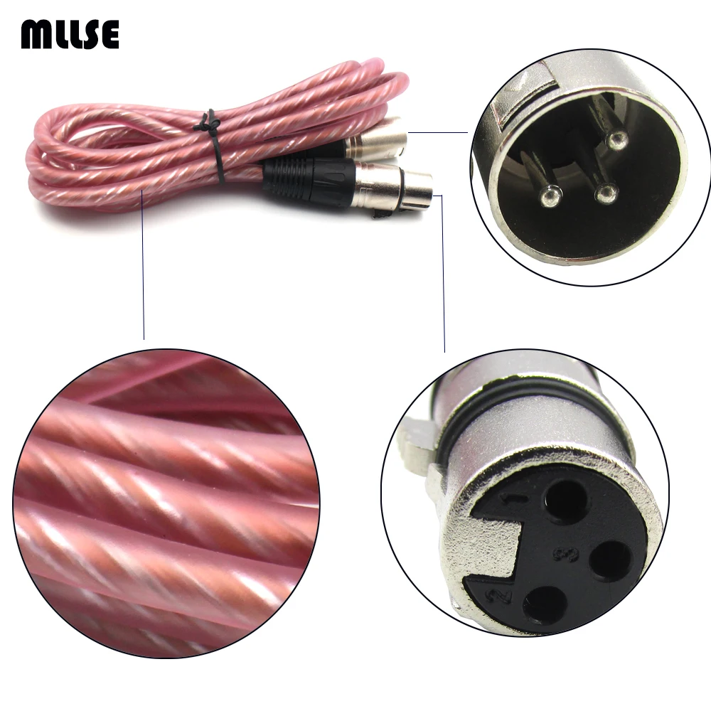 MLLSE AC 01 аудиосистема XLR соединительный кабель 6 футов 3 Pin папа мама для мульти