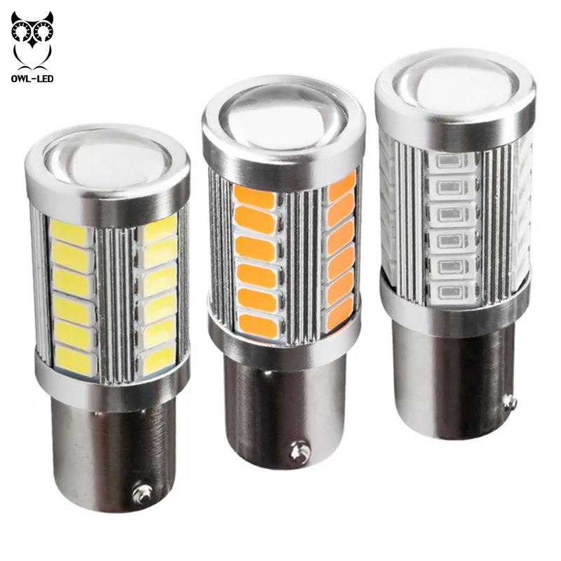 1 шт. 1156 P21W 7506 BA15S 33SMD 5630 Светодиодный Автомобильные стоп-сигналы DRL вождения