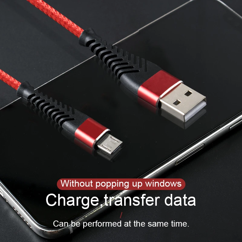 Ersuki Micro USB Быстрый кабель зарядный кабель зарядного устройства микро-usb для Xiaomi samsung кабель для передачи данных Android кабели для мобильных телефонов 1 м