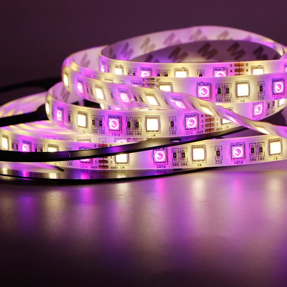 5 м Светодиодная лента RGB RGBW RGBWW 5050 SMD 60 светодиодов/м водонепроницаемая гибкая
