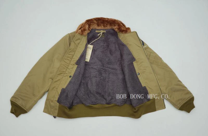 BOB DONG USAAF B-15A летная куртка винтажная американская армейская Мужская Летающая куртка-бомбер B-15