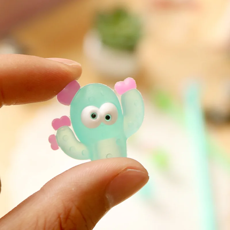 Завод кактус мягкие резиновые гелевые ручки кавайные канцелярские