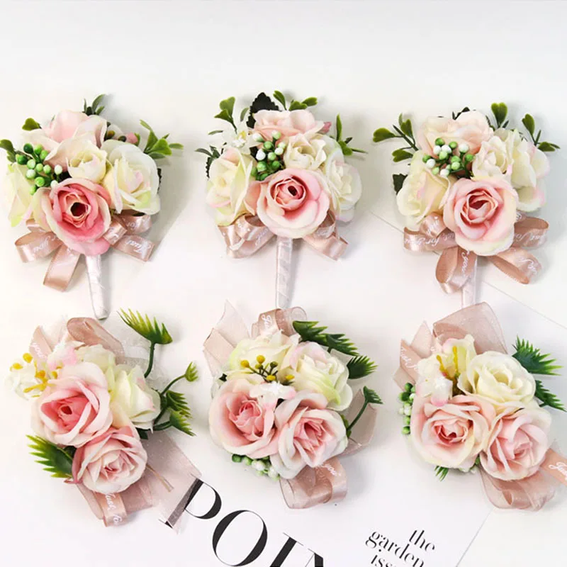 HOT Bride Bouquets Groom Boutonniere Wedding Flower for Prom Party NDS66 | Дом и сад