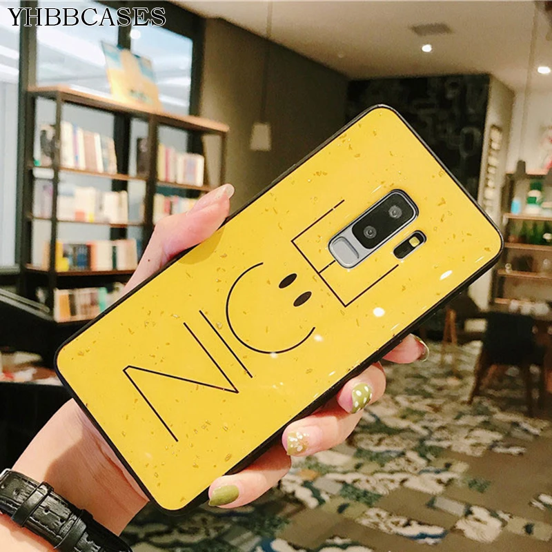 Модные блестящие Чехлы YHBBCASES из золотой фольги для Samsung Galaxy S10 Plus милый чехол