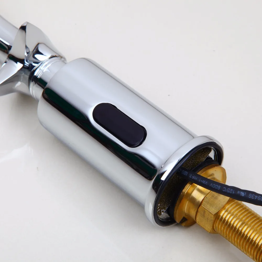 Смеситель KEMAIDI хромированный с автоматическим датчиком кран Водопад для ванной