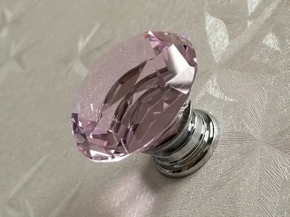 Розовые ручки ручка для выдвижного ящика серебряные кухонного шкафа|crystal pull