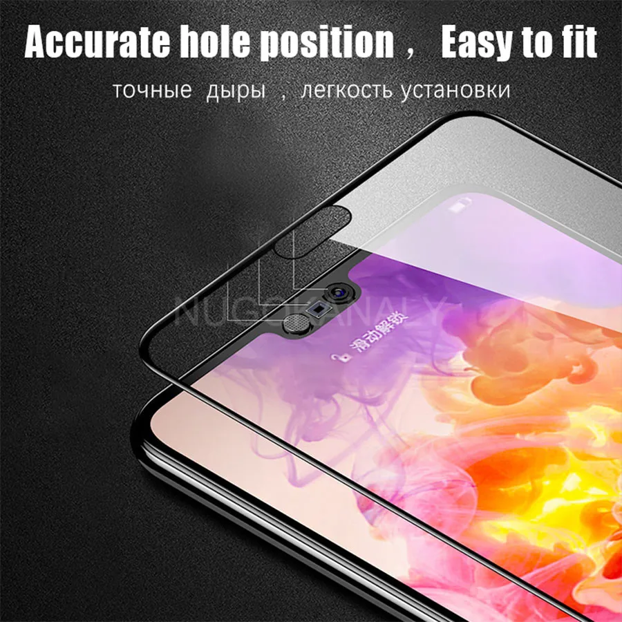 6D полное покрытие клеевое закаленное стекло для huawei Honor 10 9 Lite 10i 9i 8 8C 8X 7X P Smart Plus 2019