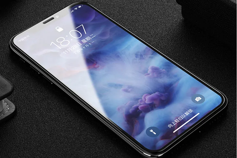 5 8 дюйма полное покрытие краев закаленное стекло для iPhone X|Сенсорные панели