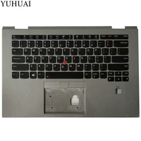 90 new us laptop keyboard for lenovo thinkpad x1 yoga 2nd gen 2017 us keyboard with silver palmrest cover