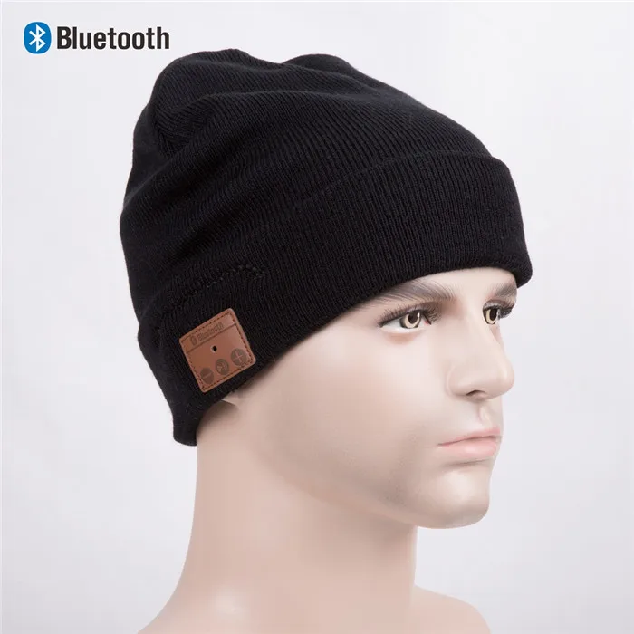 Bluetooth Beanie стерео наушники беспроводные Handsfree Skullies вязаная шапка зима спортивные головные уборы моющиеся кепки наушники Музыка Аудио