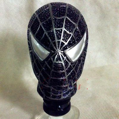 Spide Man Black Зубчатая передача ручка переключения передач с кнопкой кристальная ручка переключения передач Accord corolla светодиодная ручка переключения передач с подсветкой ручка переключения передач hyundai - Название цвета: Spide Man Black