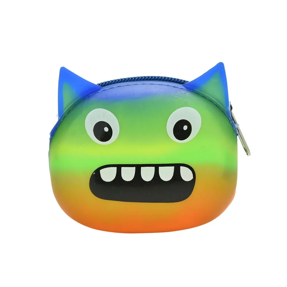 1 шт Девушки 3D мультфильм Животные Конфеты цветная Монета Сумки ключницы женщины дети силиконовые Милые Мини Портмоне