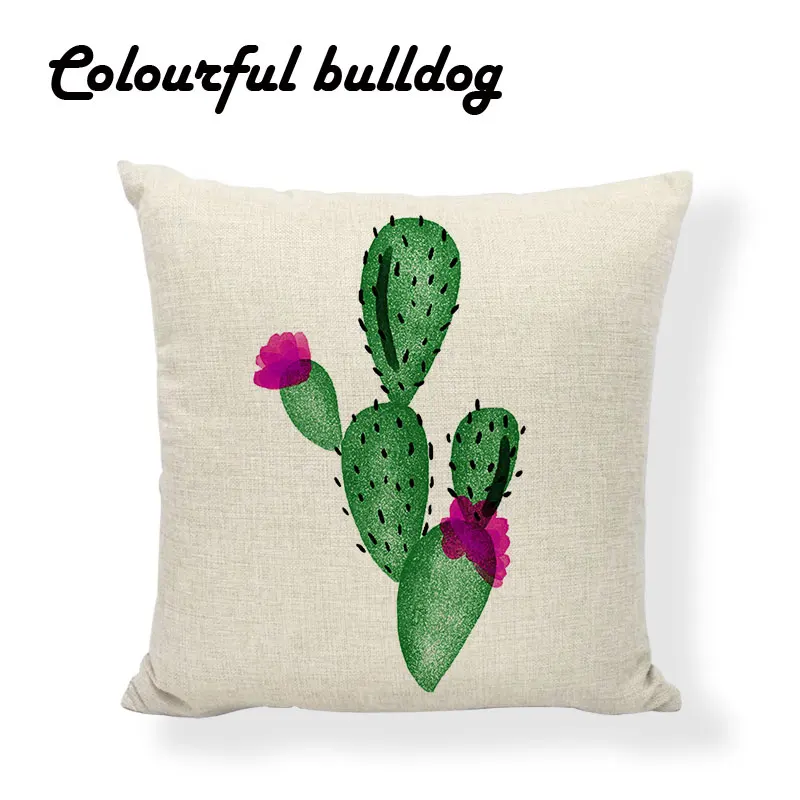 Известный бренд тропический пустынный завод Подушка с изображением кактуса