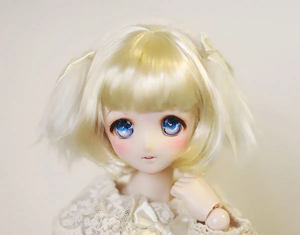 D01-P429 детская игрушка ручной работы 1/6 1/4 1/3 аксессуары для кукол BJD/SD парик Золотая девушка Грибная голова короткие волосы 1 шт