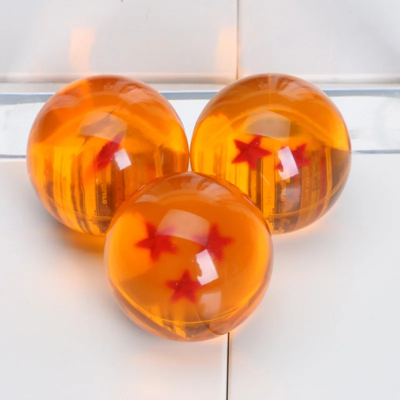 3 комплекта, 3,5 см, Dragon Ball Z, новинка, в коробке, драконий жемчуг, 7 звезд, набор хрустальных шаров, шары Dragon Ball Z, полный комплект