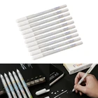 Новая Пастельная белая гуашь чернила гелевая ручка канцелярские принадлежности декоративная карточки для дневника маркировка Прямая поставка