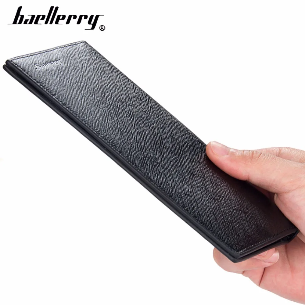 2018 Baellerry из искусственной кожи Для мужчин кошельки длинный тонкий бумажник