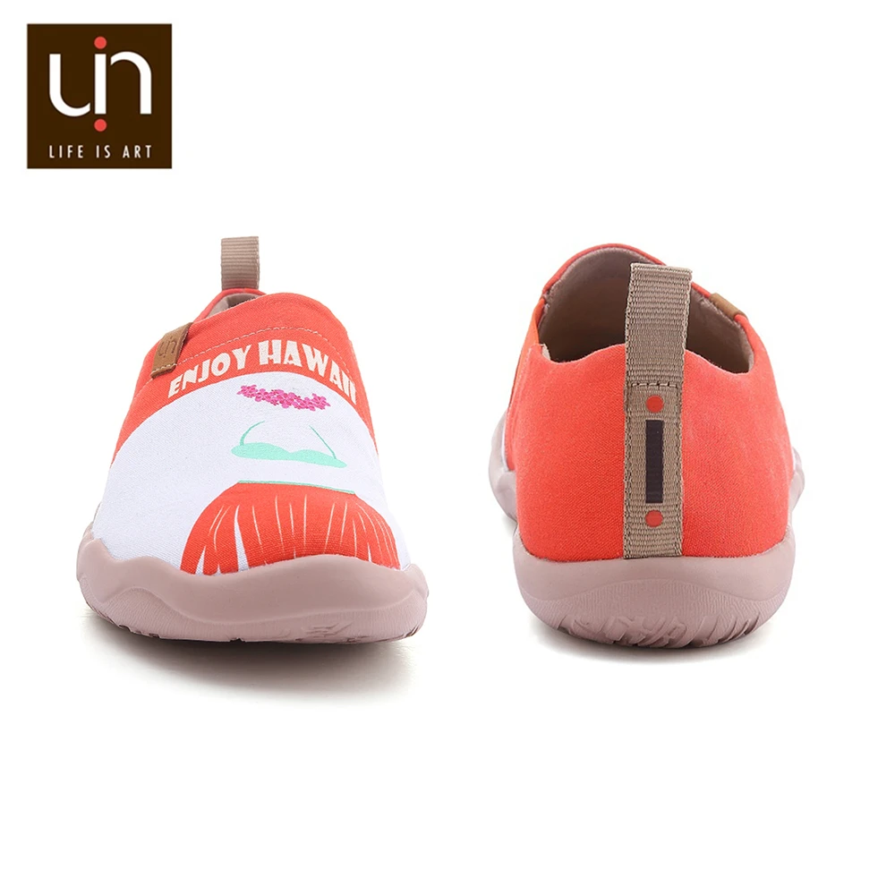 Мужские парусиновые туфли UIN Love jourway легкие дышащие Лоферы без шнуровки на