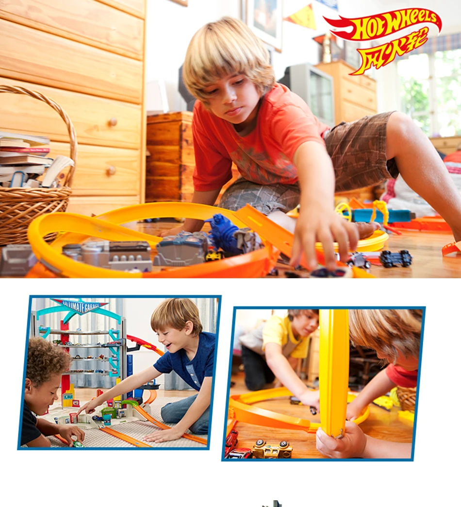 HotWheels круговая дорожка игрушка квадратный город миниатюрный автомобиль модель игрушки для детей классический для детей Carros Brinquedos Educativo