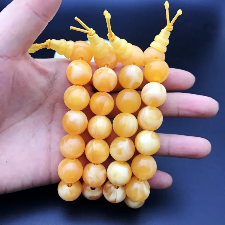 Браслет из искусственного воска круглые шарики 14 мм | Украшения и аксессуары