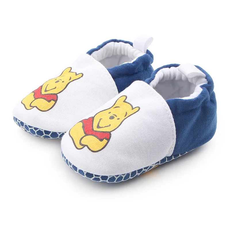 Хлопок, зимняя обувь для новорожденных девочек, мягкая детская нескользящая обувь для малышей, детские мокасины, обувь для начинающих ходить - Цвет: 19